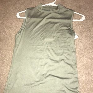 Mock neck tank top
